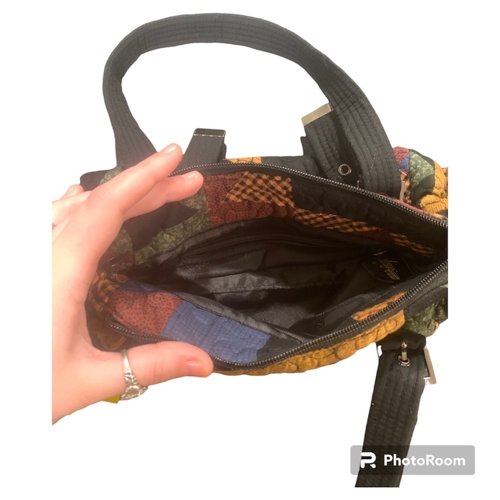 Donna Sharp Fall Colored Quilted Patchwork Clutch… - image 5